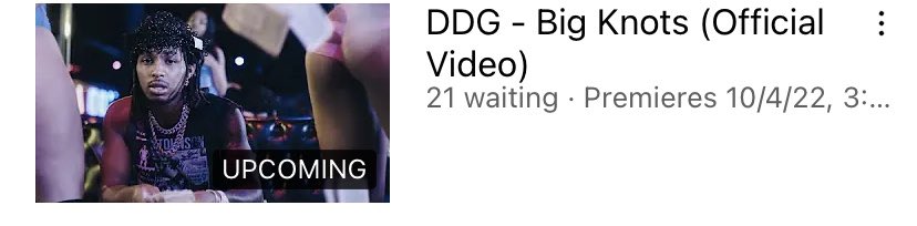 vloneddg's tweet photo. DDG - Big Knots (Official Music Video) Drops Tomorrow!‼️🔥🔥🔥 @PontiacMadeDDG 

https://t.co/eL6IA1V1Lp https://t.co/xkAGwaKDyw