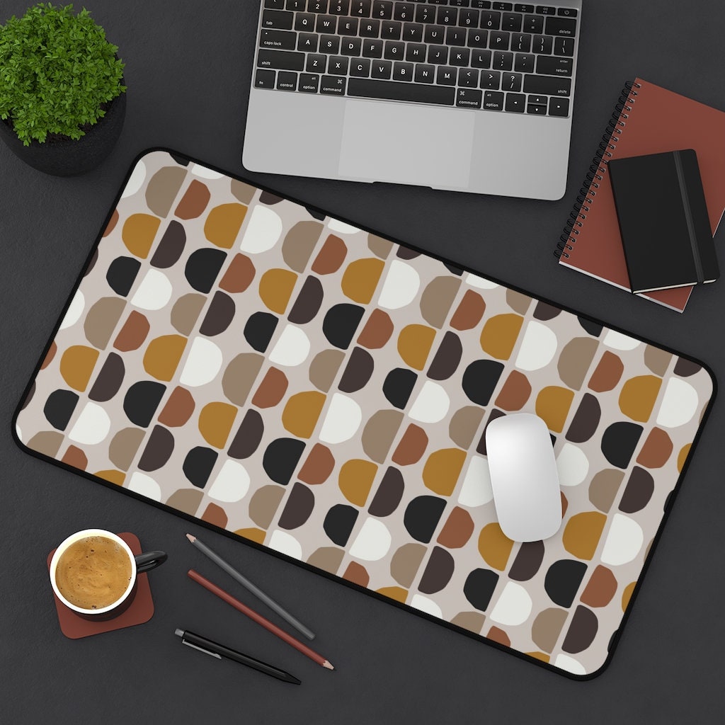 Totesi3's tweet image. Neoprene Desk Mat Retro Modern - 1960s atomic aesthetic -  Desk Accessories -  - Modern Desk Decor tuppu.net/c9c14dca #TotesiDesign #Etsy #LargeMousepad