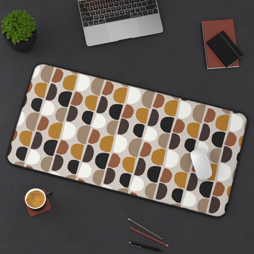 Totesi3's tweet image. Neoprene Desk Mat Retro Modern - 1960s atomic aesthetic -  Desk Accessories -  - Modern Desk Decor tuppu.net/c9c14dca #TotesiDesign #Etsy #LargeMousepad