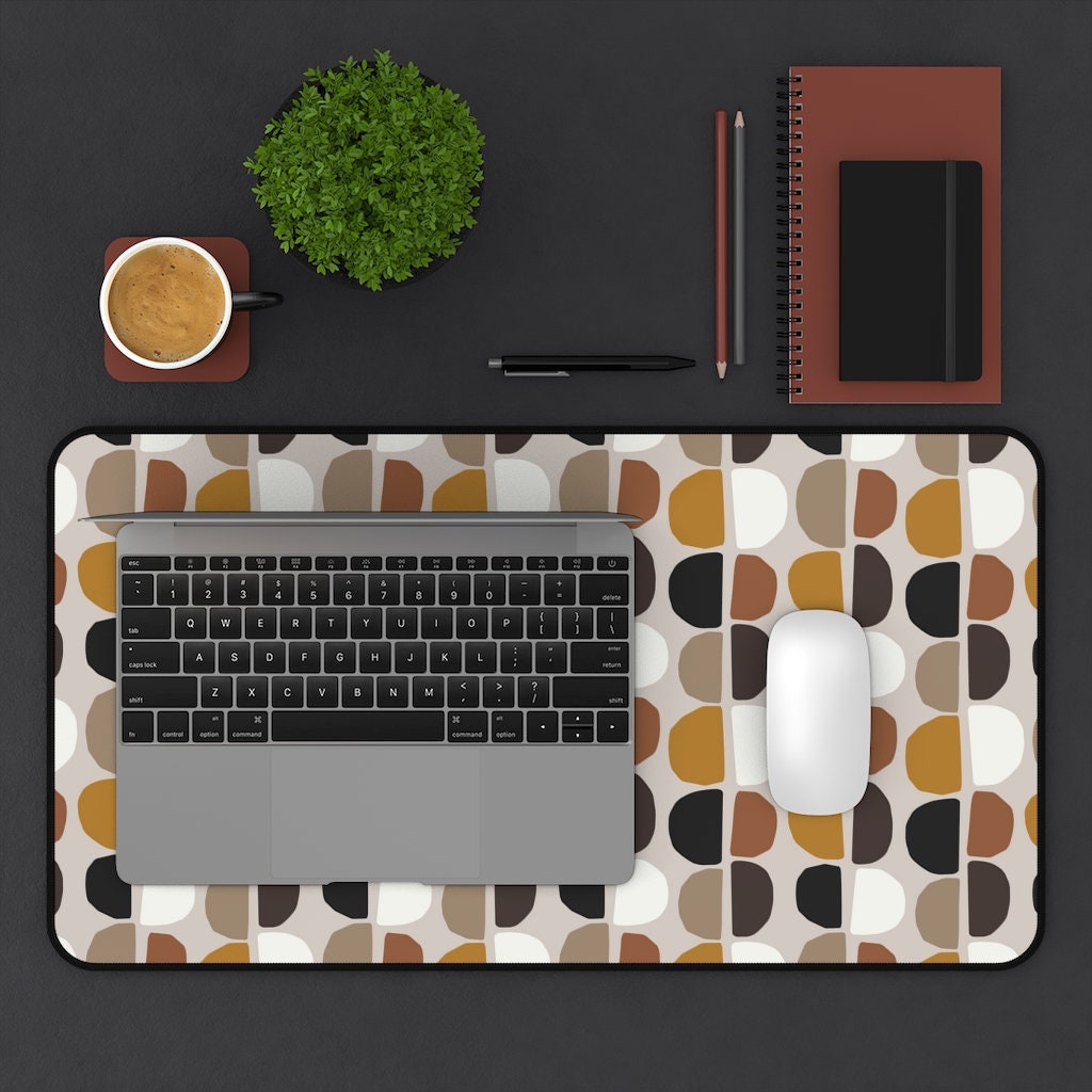 Totesi3's tweet image. Neoprene Desk Mat Retro Modern - 1960s atomic aesthetic -  Desk Accessories -  - Modern Desk Decor tuppu.net/c9c14dca #TotesiDesign #Etsy #LargeMousepad