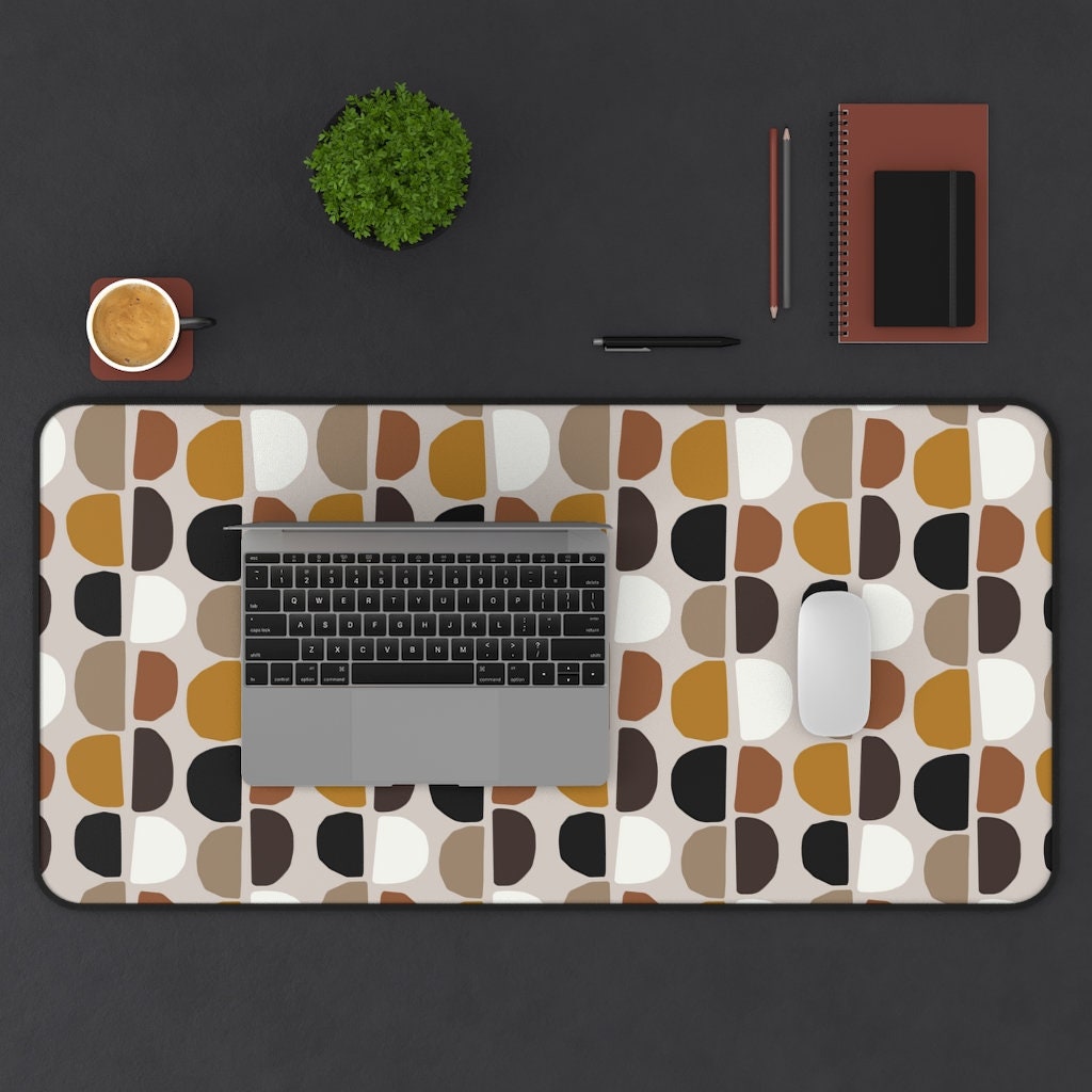 Totesi3's tweet image. Neoprene Desk Mat Retro Modern - 1960s atomic aesthetic -  Desk Accessories -  - Modern Desk Decor tuppu.net/c9c14dca #TotesiDesign #Etsy #LargeMousepad