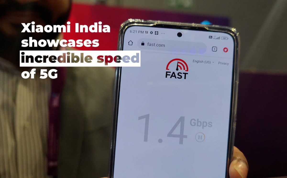 AryanSarath's tweet image. Kudos to Xiaomi for achieving this milestone! It is the first brand to successfully run 5G, which yielded a speed of 1.4 Gbps, on their phone #RedmiNote11ProPlus5G 5G 😲 #Xiaomi5G