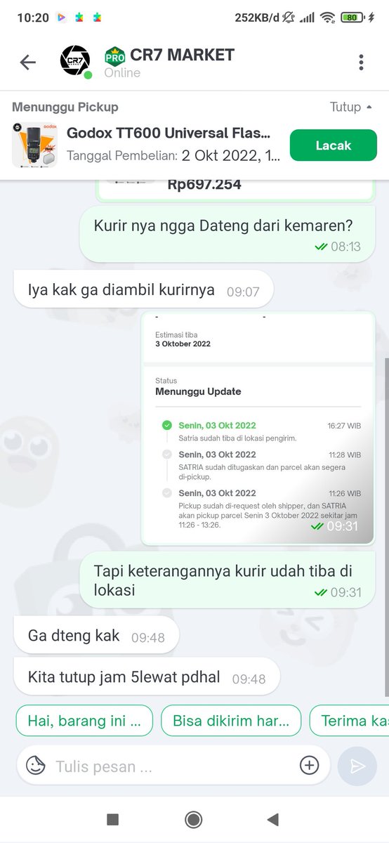 SendallllJenner's tweet photo. @anteraja_id 10005880102015 saran saya cuma, perbaiki sistem pelayanan anda atau berhentilah jadi ekpedisi https://t.co/Pe20TecuUS