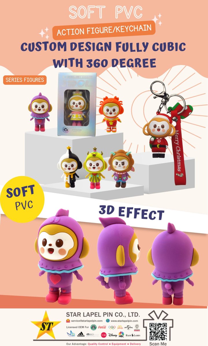 starlapelpin's tweet image. 👉3D soft PVC mascot figures can be used in companies, schools, organizations, stores. 
Lucky mascots can quickly increase brand exposure!!😎

📍More Detail: starlapelpin.com/en/product/Act…
📍Inquiry Now: service@starlapelpin.com
#3dkeychain #mascot #actionfigure #softpvc #customkeychain