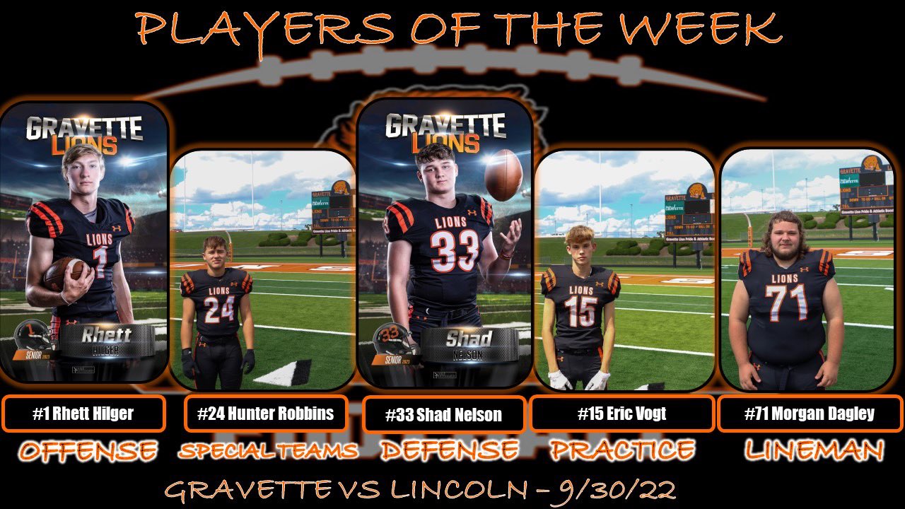 Gravette Lion Football (Gravette_LionFB) / Twitter