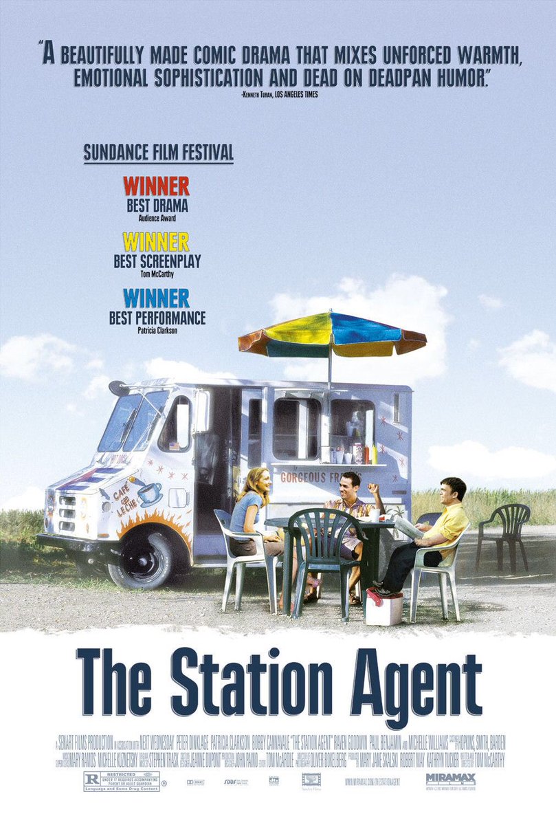 FilmNewsNos's tweet photo. 🎬MOVIE HISTORY: 19 years ago today, October 3, 2003, the movie ‘The Station Agent’ opened in theaters!
#PeterDinklage #PatriciaClarkson #BobbyCannavale #MichelleWilliams #RavenGoodwin #PaulBenjamin #JayceBartok #JoeLoTruglio #JohnSlattery #LynnCohen #RichardKind #JoshPais https://t.co/5NlO3dfib2