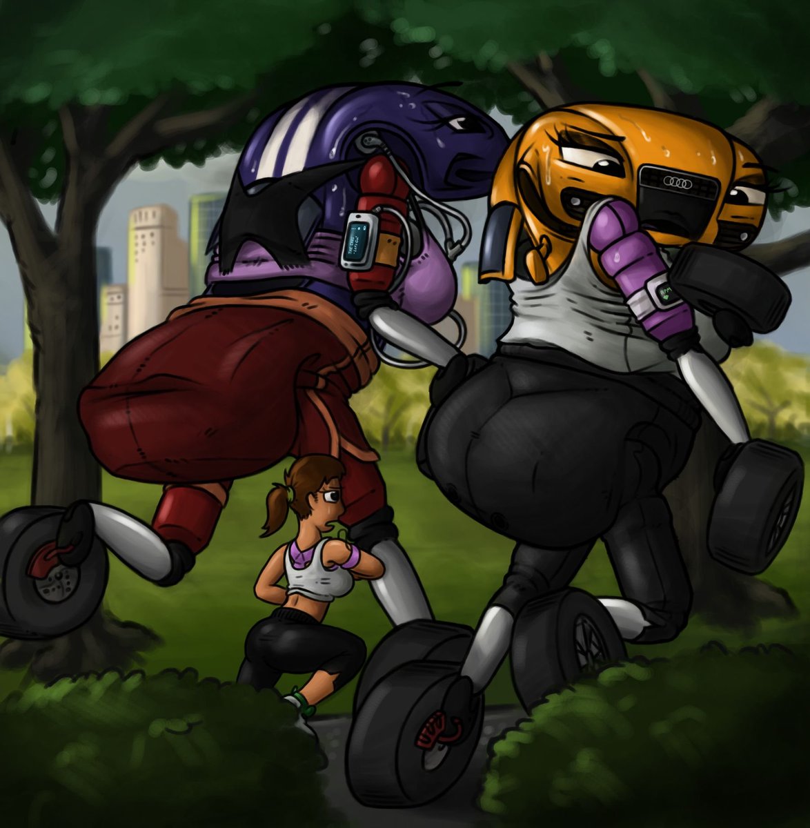 HalfDude's tweet photo. Even cars need exercise. https://t.co/vF4FOWyD8P
