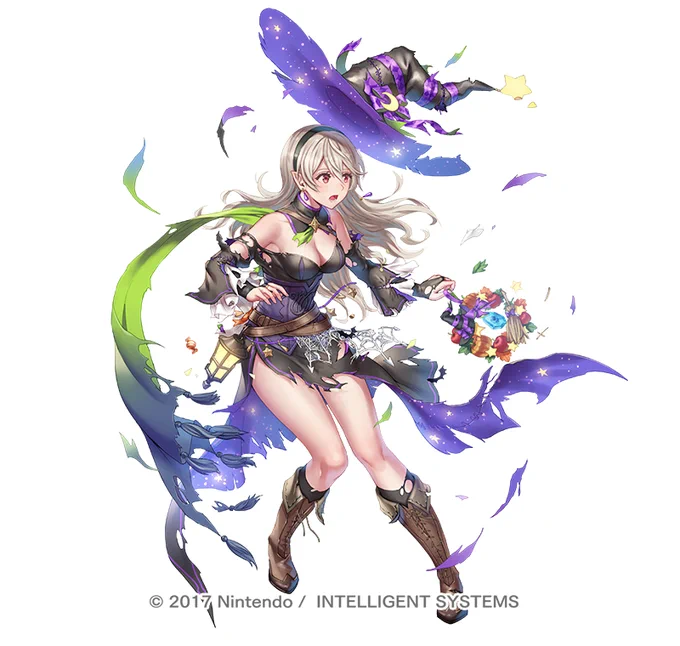 『ファイアーエムブレム ヒーローズ』にてハロウィンの超英雄「夜の星空の魔女:カムイ」のイラストを担当させていただきました!I drew Special Hero dressed up for Halloween, " Starry seer" for Fire Emblem Heroes!#FEヒーローズ #FEHeroes 