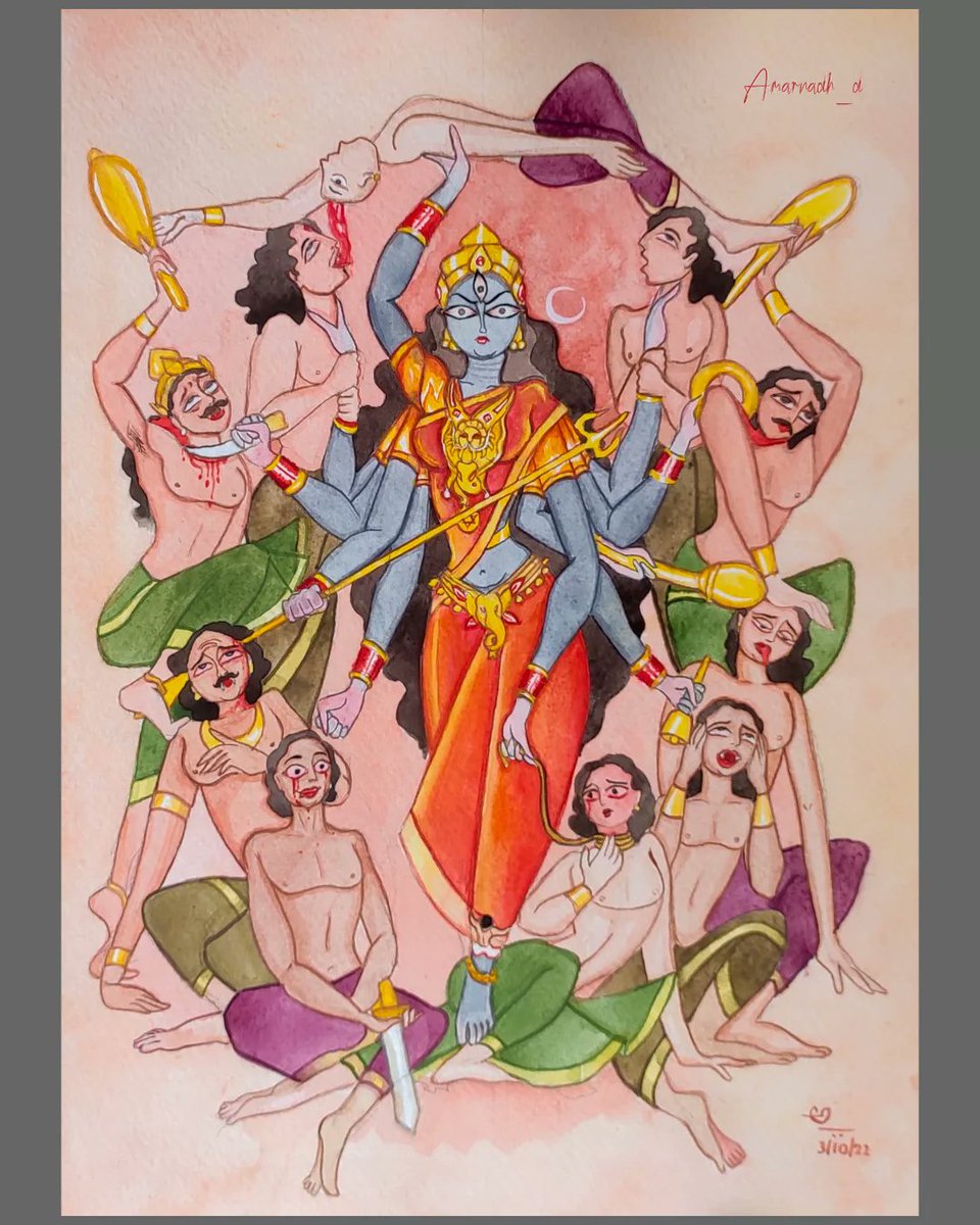 Amarnadh_d's tweet photo. Tāriṇi. The one who protects her children from all ten directions.
#AmarArts #DeviSeries https://t.co/1Cjbnxug7f