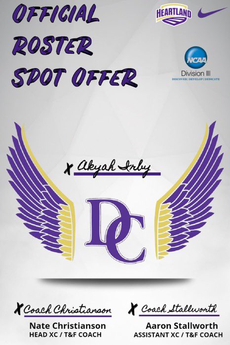 Very excited to receive an offer from one of my top schools 💜💛@DefiXCTF <a href="/coachnatec/">Nathan Christianson</a> <a href="/defiancecollege/">Defiance College</a>