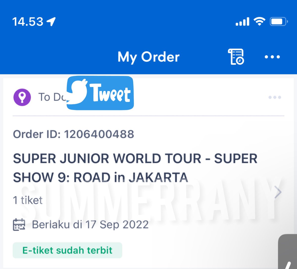 summerrany's tweet photo. Karena gak ada twitter khusus jastipan, testi jastipan war tiket ku sematkan disini yaa 🤗 https://t.co/NFGEchRwuF