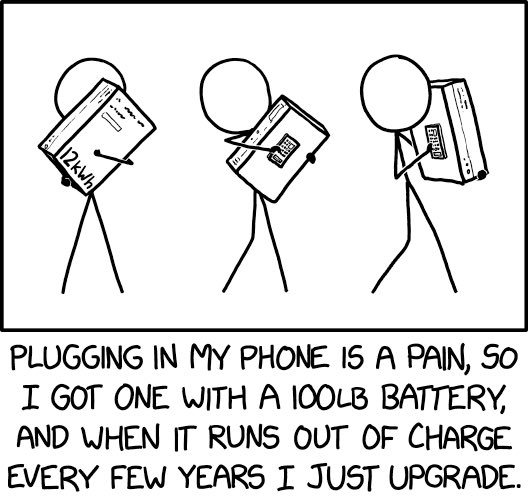 Evan🤷🏻‍♀️ on Twitter "RT xkcd Battery Life