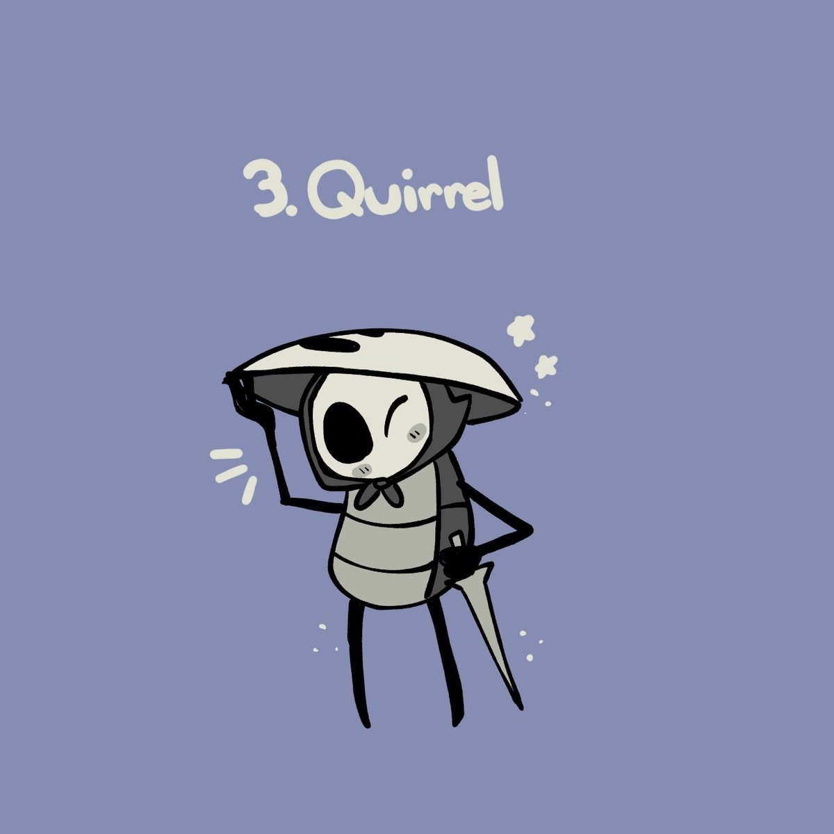 Day 3: Quirrel!
The best bug!!! Posting this earlier cause I have much work to do and might pass out later ;-; 
#hollowknightfanart #hollowknightart #hollowknight #artober2022 #Artober #Drawtober