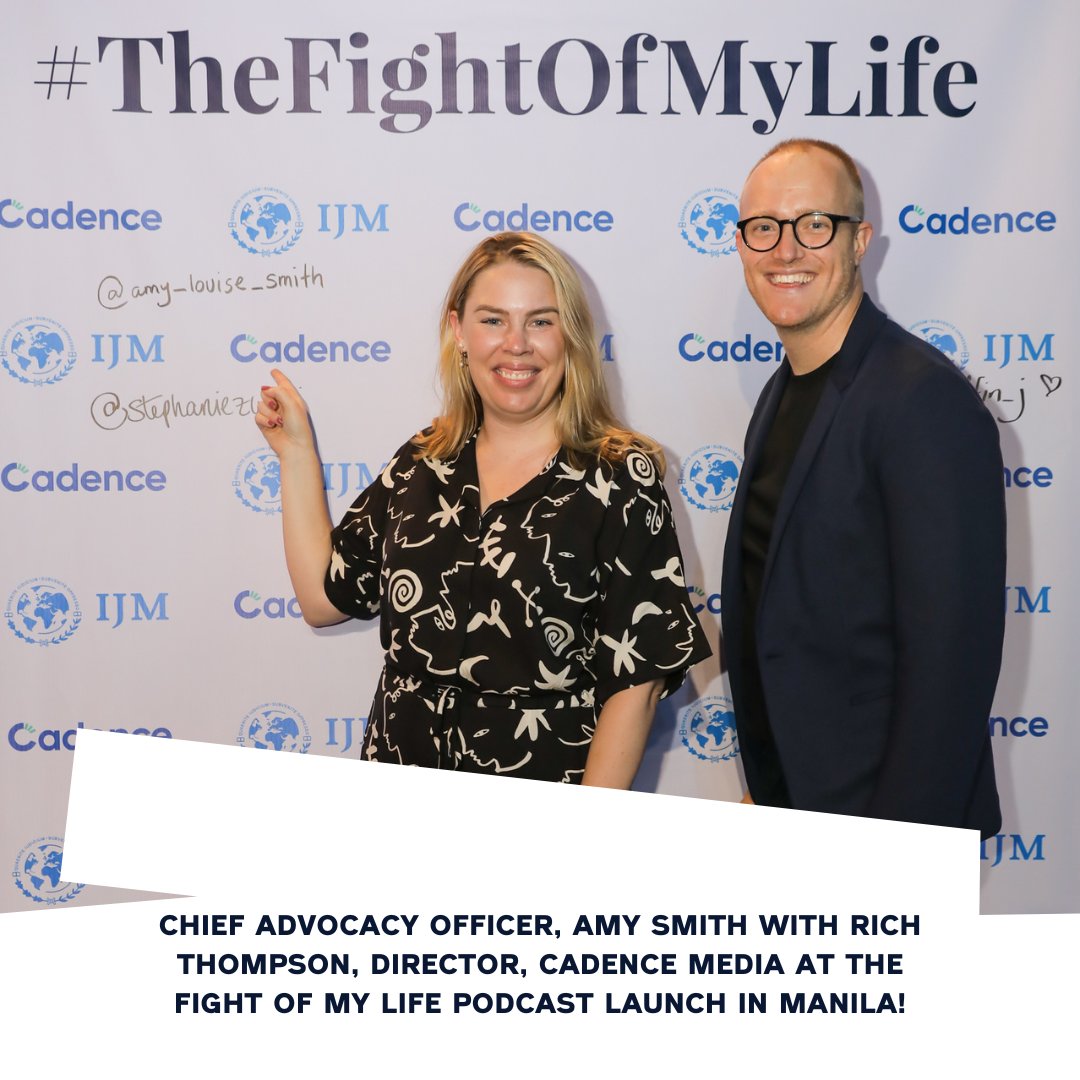 ijmaus's tweet image. #FindingRuby is a new immersive #podcast about #OSEC. Photos from the launch event in #Manila, hosted by @amandagriffin_j, attended by podcast host-producer Rich Thompson and IJM Australia Chief Advocacy Officer @amy_lou_smith. Listen now: fightofmy.life