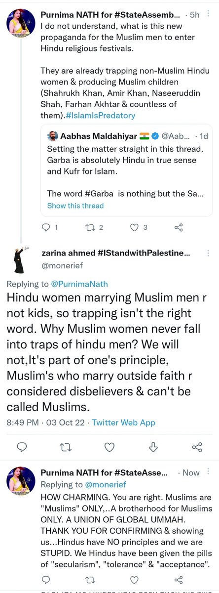 PurnimaNath's tweet photo. Hindu women...do look at it. Congratulations to Hindu dharm who made Hindus tolerant, accepting, liberal, & secular. #SoLoving 😊🙏🕉️ https://t.co/IUvsAixEfi
