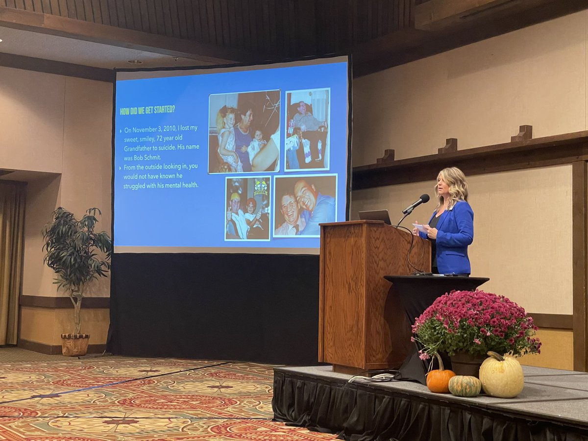 ThumbsUpHigh5K's tweet photo. It was a true honor to speak at the @MNAssocSchAdm conference today! A big shout out to@JoeSchmitKSTP for taking me under his wing! Grateful to have opportunities like this to share the @ThumbsUpHigh5K story and creating more awareness around the important topic of mental health! https://t.co/fRX2ByQv3G