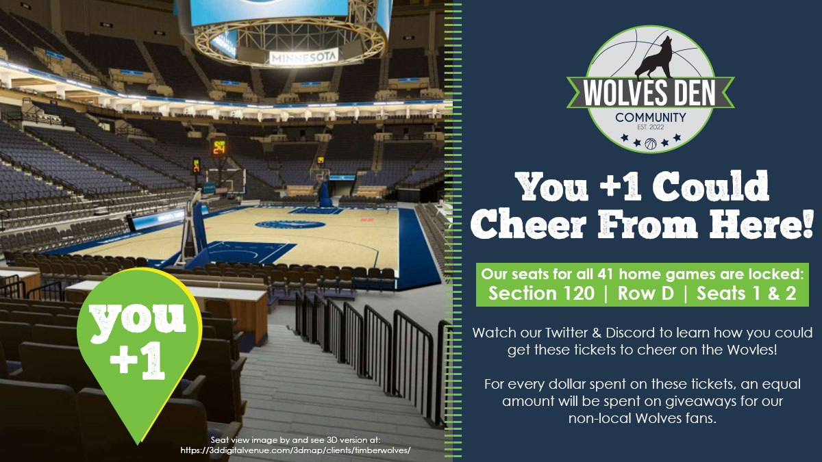 WolvesDenTS's tweet photo. 🚨 Announcement 🚨 

Season tickets for the @Timberwolves, we got 'em!

@WolvesDenTS is sending a #TopShot collector and a +1 to every Wolves home game!!

🤩🐺🎟️🏀

Can't wait to see our community watching the Northern Heights and the rest in person!

🙏 @nbatopshot https://t.co/P5KAcHIlb5