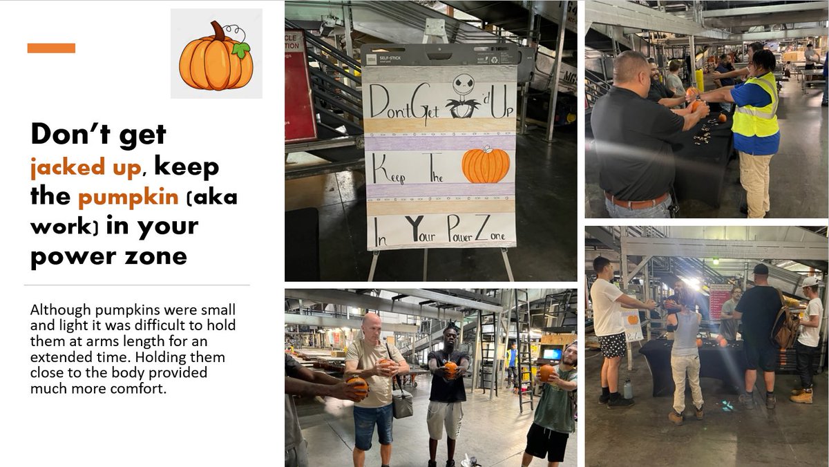 las_ups's tweet photo. We welcomed in fall today by incorporating pumpkins into our power zone demo!! Great employee and supervisor engagement!! @LouisTovalin @melirere https://t.co/mTE8iTO1VO