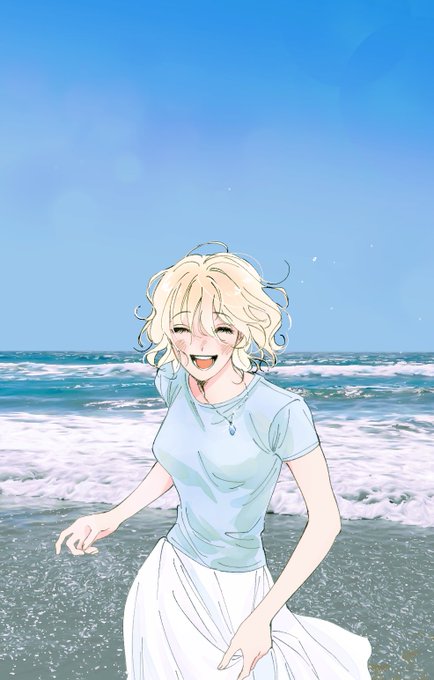 「beach blonde hair」 illustration images(Latest)｜5pages