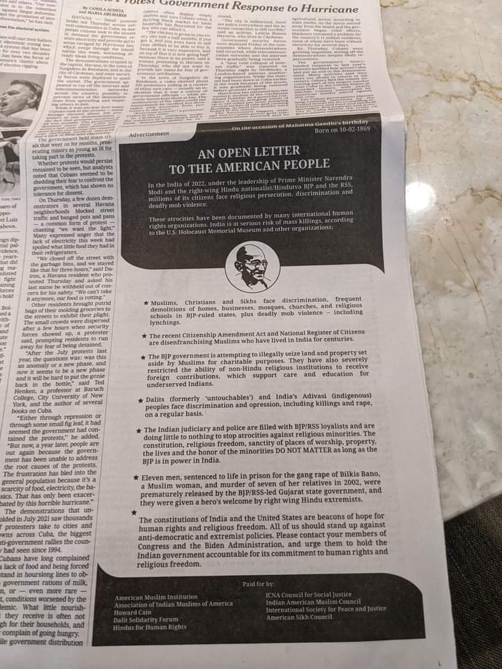 TheSarcsticLife's tweet image. How propaganda is run against #India in #westernpress totally in the clutches of #Islamic Jihaad...
The New York Times  you r losing the battle of #truth.Your sponsored propaganda can not deter India in its growth journey.Your #Hinduphobic character &amp;amp;one-sided coverage is exposed
