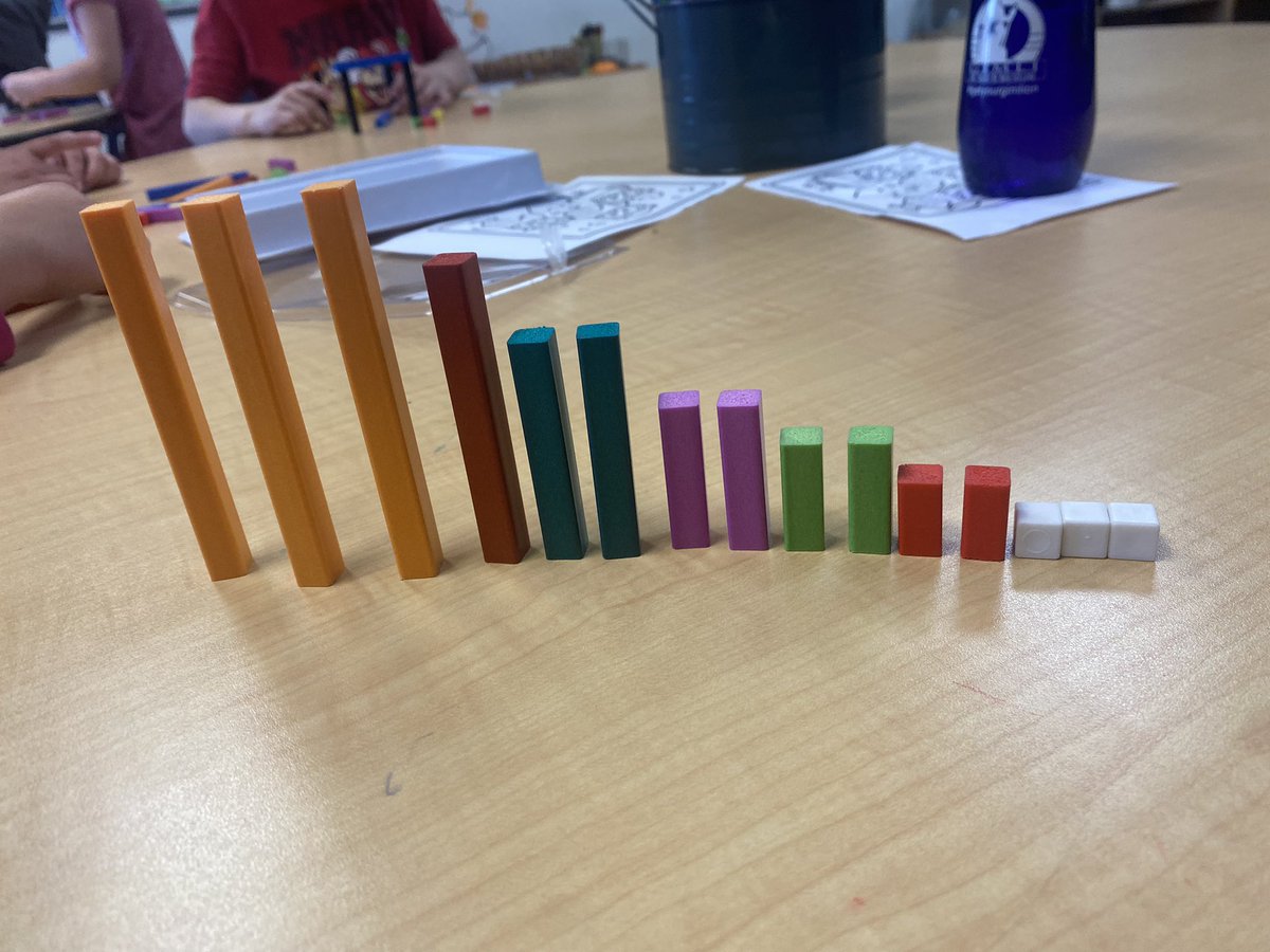 SSESRoom115's tweet photo. Exploring our new cuisenaire rods. 📶 https://t.co/l7cBgSWWdA