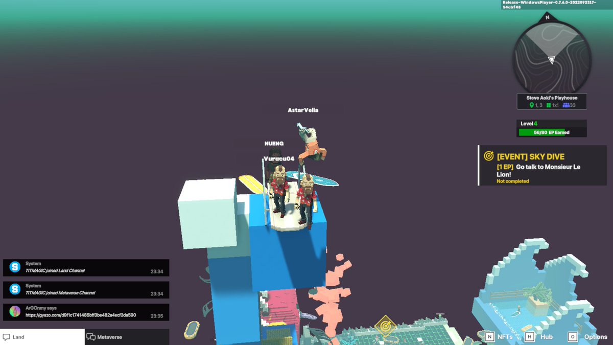 bolster838's tweet photo. @TheSandboxGame @steveaoki I just participated in the #SandboxAlphaS3Giveaway for a chance to win 500 SAND! Found the high diving board in @steveaoki's Playhouse, check out my screenshot below!
👇 https://t.co/SkiCEmHlCP