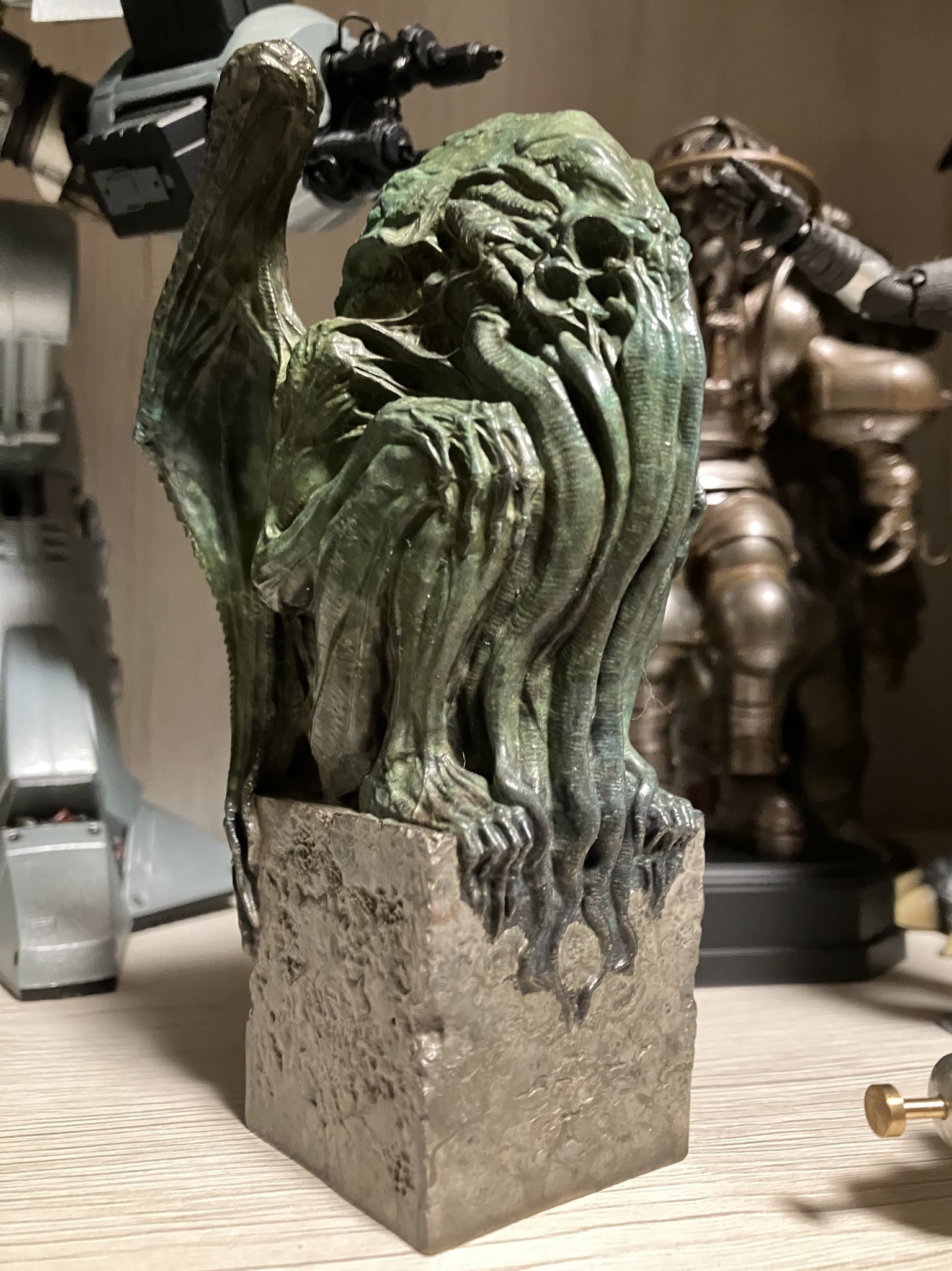 クトゥルフ座像・邪神像 ブロンズ像｜ 米山啓介