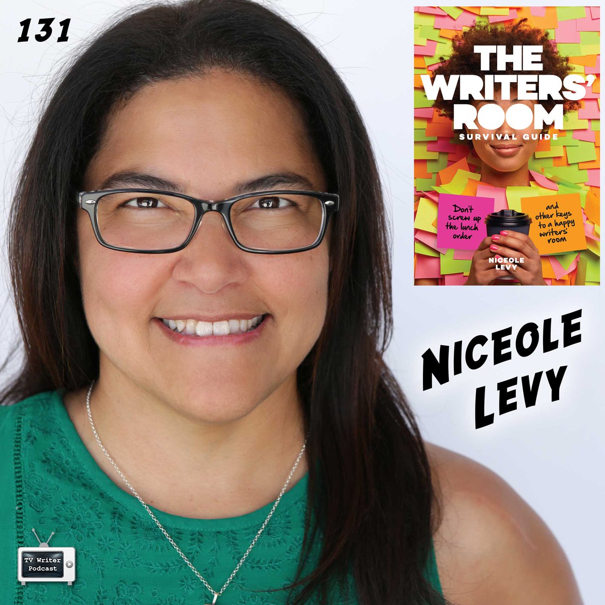GrayJones's tweet photo. Early release! TV Writer Podcast 131 - Niceole Levy @niceolecookies, author of "The Writers' Room Survival Guide" - is up! Please share. https://t.co/cHou6mghm8 #tvwriting #tvwriter #scriptchat #tvwriterchat https://t.co/Y77LG9qG7h