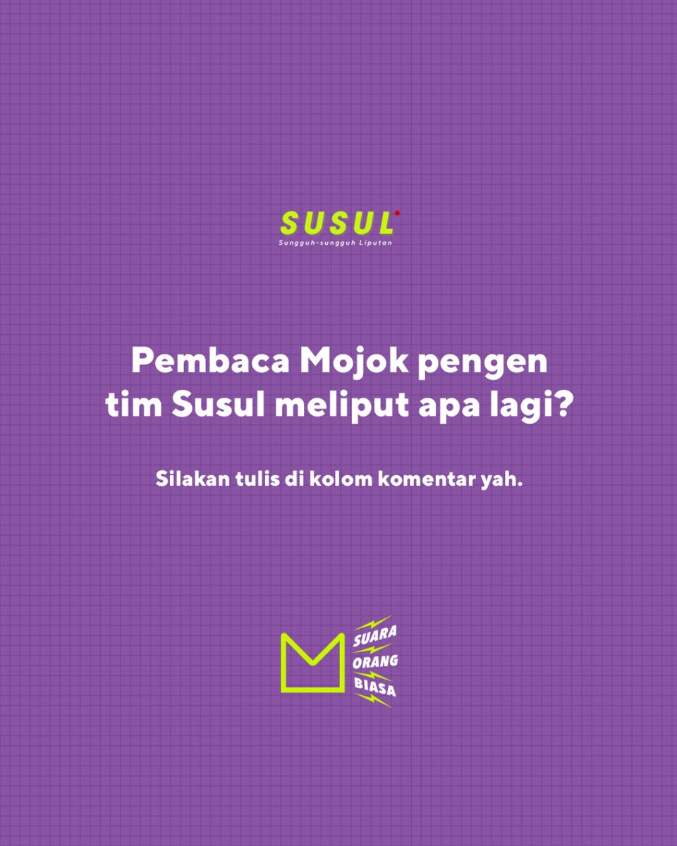 mojokdotco's tweet photo. Ngeliput apa lagi nih enaknya? #Susul https://t.co/MTRZ4SRPsq