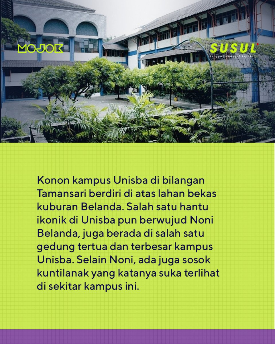mojokdotco's tweet photo. Dari UPI sampe ITB. Dari Noni Belanda sampe kuntilanak terbang. Lengkap. #Susul https://t.co/7iE8oH5Xkn