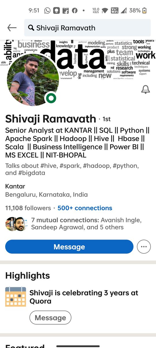 mohannfhc's tweet photo. https://t.co/iZkFDFC5Gx

#FriendlyMeet #NITians
#MIH with my friend Mr. Shivaji(Senior Data Analyst; Alumnus of NIT Bhopal)
#IdeasExchanging
#date : 3rd October 2022
#Hyderabad
#MrShivaji
#Talented
#Enthusiastic
#businesstips
#HelpFarmers
#employment https://t.co/bFhJ5OTwbr