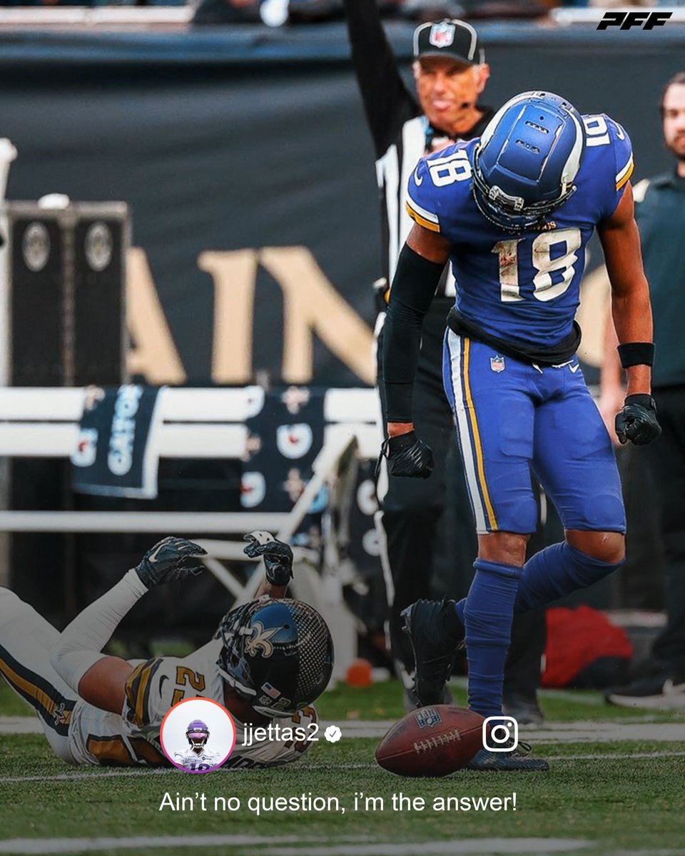 PFF's tweet photo. Justin Jefferson is cold for this IG post 🥶 https://t.co/oSAjpEit3k