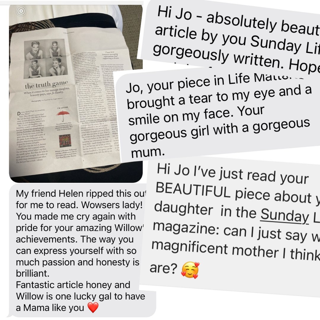 I've had so many lovely and random messages from people who liked my latest story in Sunday Life Mag. I'd love you to read it: smh.com.au/lifestyle/life…