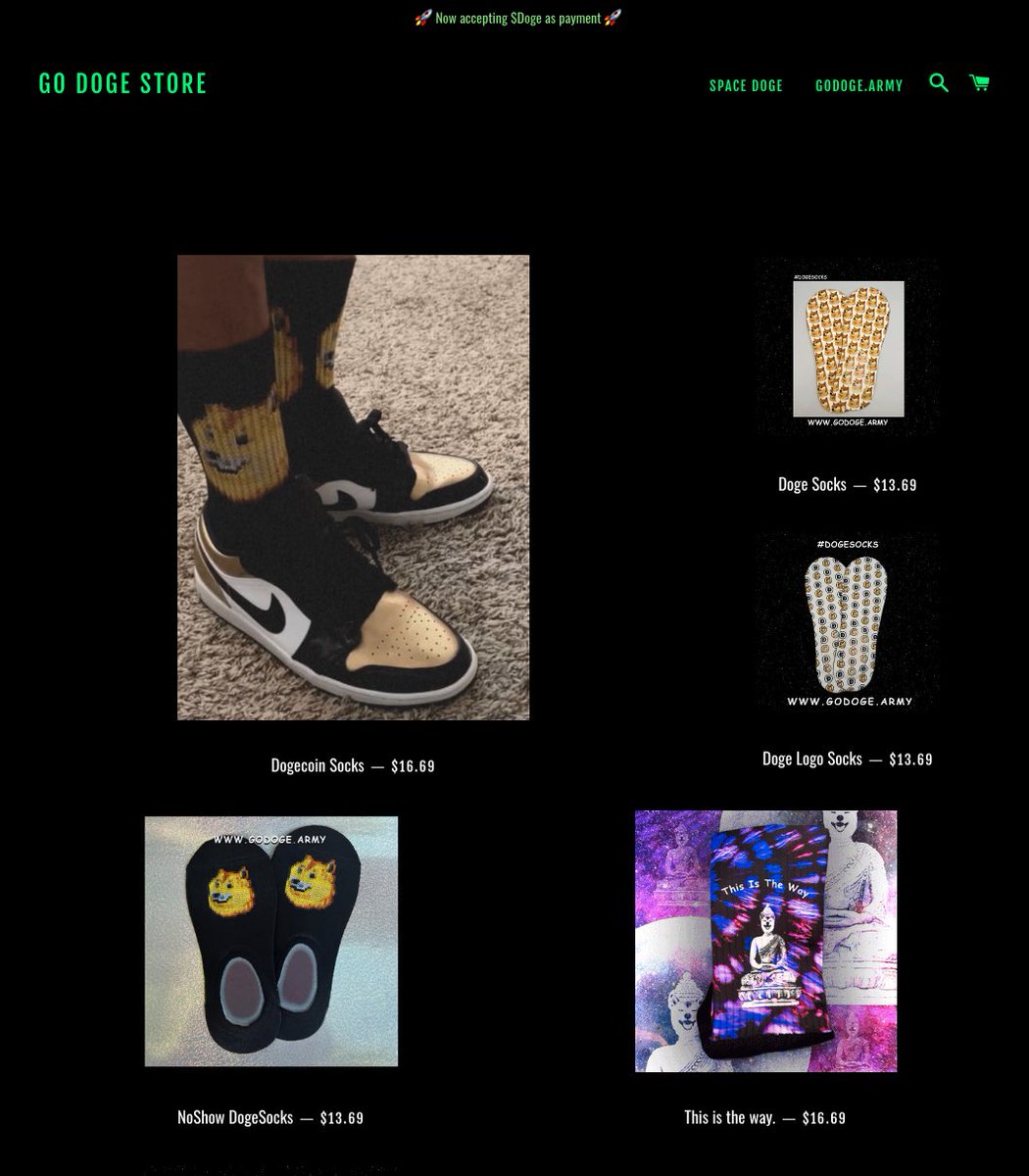 GoDogeArmy's tweet photo. We will be offering Gift Packaging for #DogeSocks very soon!
😁🎁
√ https://t.co/yKX74G2mw9
#Doge #PayInDoge #DogeMerch #DogeSocks https://t.co/AdWqiYjttm