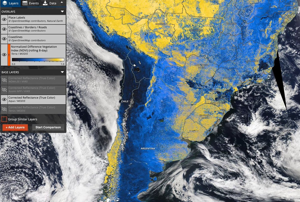 gaurav_kochar's tweet image. Not good news for Argentina in the next 45 days. corn, soybean are not sown yet. The bad thing is that this drought will last longer.