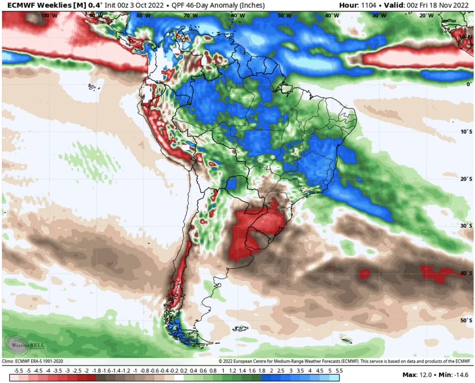 gaurav_kochar's tweet image. Not good news for Argentina in the next 45 days. corn, soybean are not sown yet. The bad thing is that this drought will last longer.