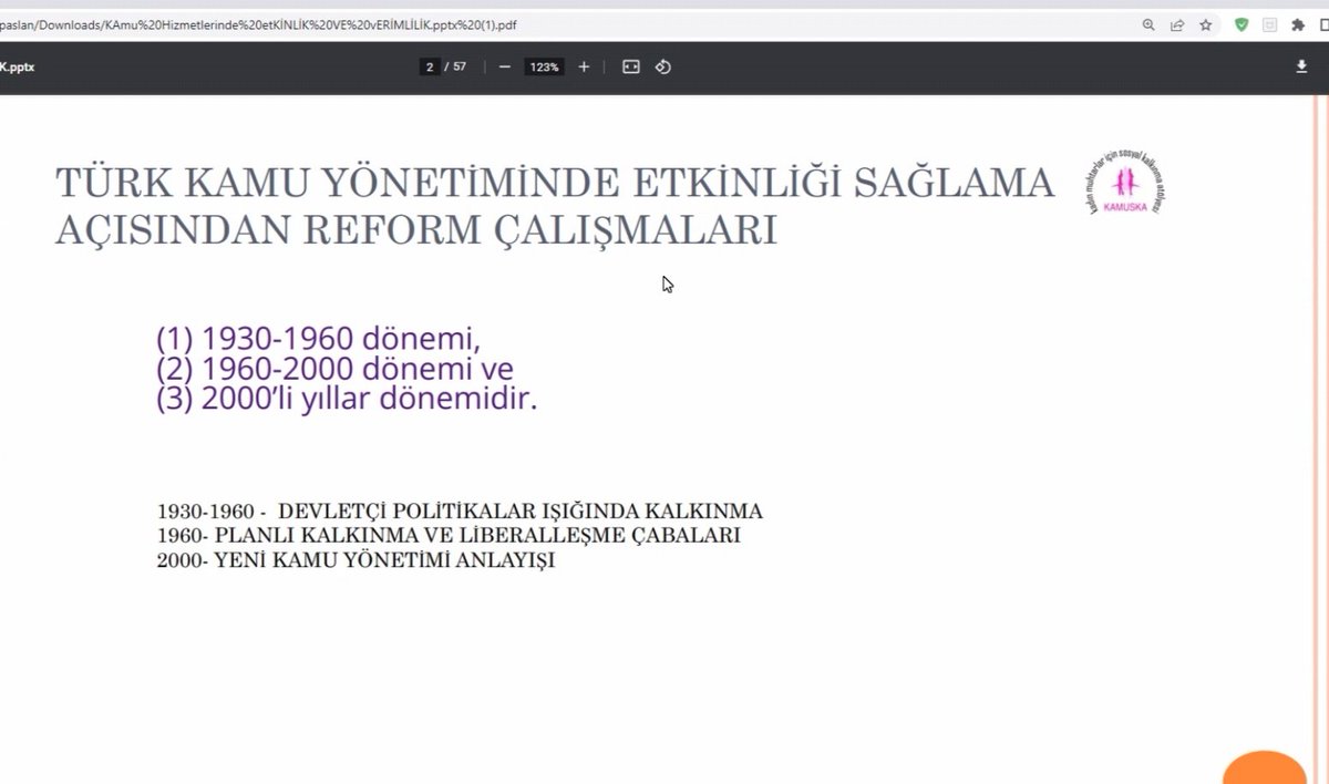 <a href="/kamuskaorg/">kamuskaorg</a> projesi kapsamında, online #iyiyönetişim programının 4. Modülü olan "Kamu Hizmetlerinde Etkinlik ve Verimlilik Demokrasi" oturumu 03.10.2022 tarihinde zoom platformu üzerinden gerçekleştirildi.

#kamuskaprojesi #yönetimdekadın #temsiliyettekadın #ackhd
#yapdernegi