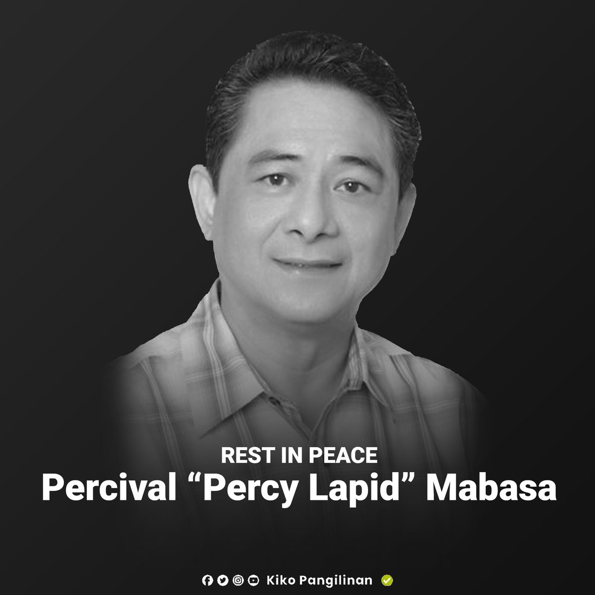kikopangilinan's tweet photo. Statement of Atty. Kiko Pangilinan on Percy Lapid’s killing https://t.co/WOqbgY91PT