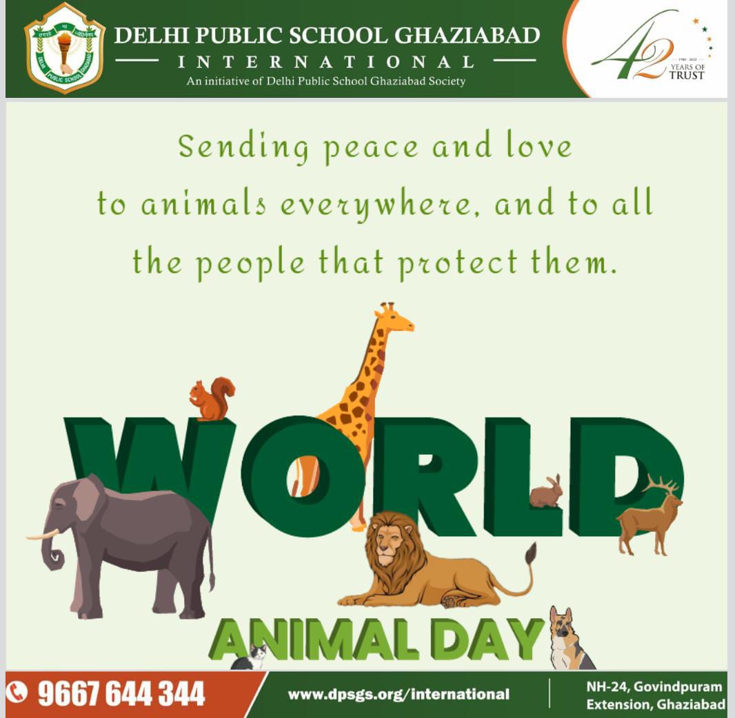IDpsgI's tweet photo. #WeareDpsg #Dpsginternational #bestschool #celebrating #WorldAnimalDay https://t.co/YjclR4GbCz