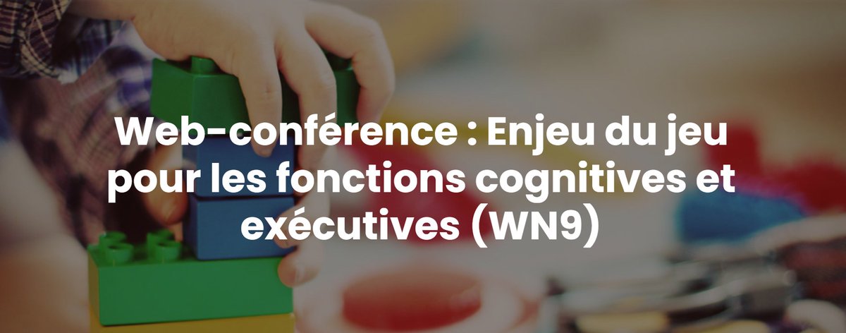 Nous sommes heureux de vous annoncer que nous animerons une webconférence intitulée Enjeu du jeu pour les fonctions cognitives et exécutives. Cette webconférence est organisée par EDI Formation et aura lieu le mardi 29 novembre 2022. 
apstraco.wordpress.com/2022/10/03/web…