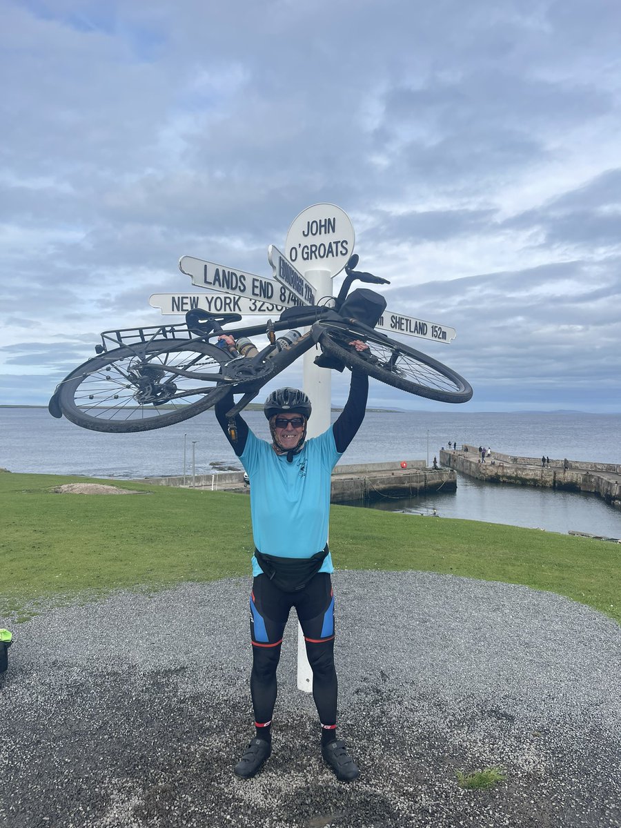 itseezeScarboro's tweet image. Travelling back from John O’Groats today after my 1,200 mile solo ride for @PostRSF Thanks to the 150 people who donated over £5k raised to-date. Still time justgiving.com/fundraising/ro…