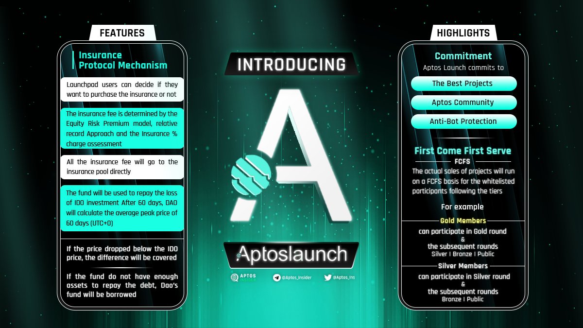Aptos Insider (@aptosmoon_) on Twitter photo WHAT IS SPECIAL ABOUT <a href="/AptoslaunchIO/">AptosLaunch</a> 👀
<a href="/AptoslaunchIO/">AptosLaunch</a> - Community-driven Launchpad powering the Aptos Web 3.0 Economy - empowering crypto projects on the most scalable Layer 1 💙
Let's learn about this potential Launchpad platform on <a href="/AptosLabs/">Aptos Labs</a> 🌊
#AptosInsider #NewsBreak WHAT IS SPECIAL ABOUT <a href="/AptoslaunchIO/">AptosLaunch</a> 👀
<a href="/AptoslaunchIO/">AptosLaunch</a> - Community-driven Launchpad powering the Aptos Web 3.0 Economy - empowering crypto projects on the most scalable Layer 1 💙
Let's learn about this potential Launchpad platform on <a href="/AptosLabs/">Aptos Labs</a> 🌊
#AptosInsider #NewsBreak