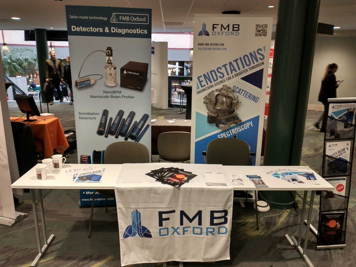 XDS_Oxford's tweet photo. Luis and Elliot are all set and ready to meet you at the 34th MAX IV User Meeting. It's good to be back!
Come and talk to us about your latest research requirements. We look forward to seeing you.
#UM22 #UserMeeting #physics #synchrotron #xrays https://t.co/qMMTHTj6gc