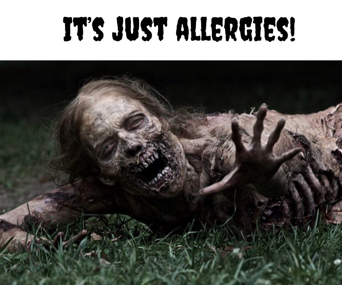 FeralHeather's tweet image. people coughing or sniffling:

“oh it’s just allergies”
“how do you know?”
“it’s just a cough”
“so you didn’t test?”
“no”
“… &amp;amp; you felt like it was okay to expose me?”
“I feel fine except the cough &amp;amp; stuffy nose”

they know I’m high risk &amp;amp; expose me based on pure vibes. 🤬🧵