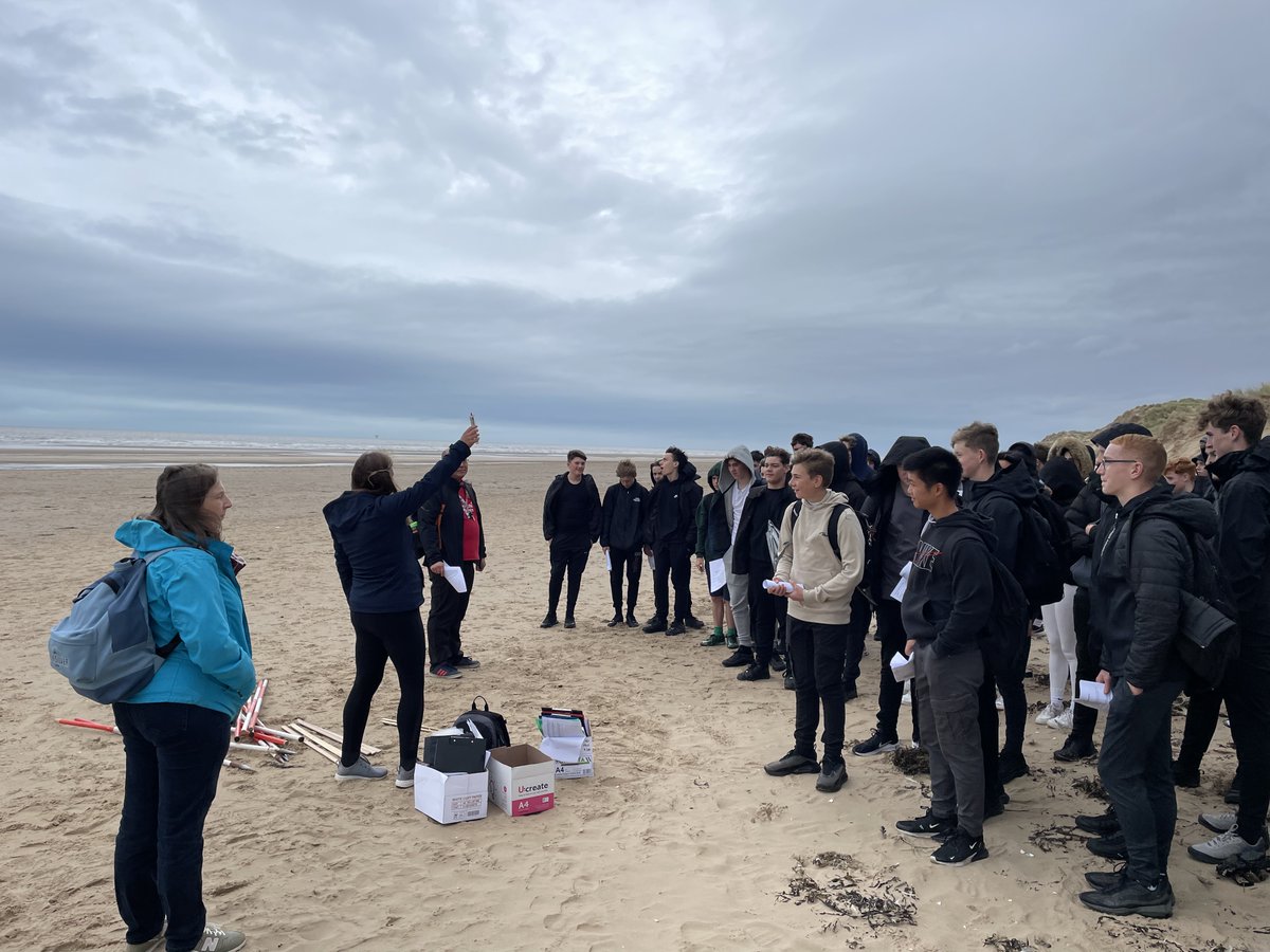 hccs1978's tweet photo. GCSE and A level Geography fieldwork at Formby Beach #bitbreezy https://t.co/KY1gbYRFZ1