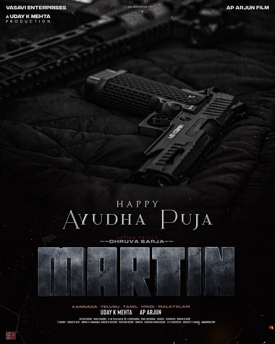 <a href="/AP_Arjun_film/">AP Arjun</a> <a href="/DhruvaSarja/">Dhruva Sarja</a> <a href="/princekukm/">UDAY K MEHTA PRODUCTION</a> <a href="/I_am_Vaibhavi/">Vaibhavi Shandilya</a> @satyaphegde <a href="/LahariMusic/">Lahari Music</a> <a href="/kaanistudio/">Kaanistudio</a> <a href="/IamAnveshi/">Anveshi Jain</a> <a href="/nikitindheer/">Nikitin Dheer</a> <a href="/nawwabshahs/">nawwabshah</a>
