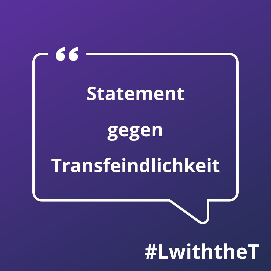 Wir stehen für eine inklusive #LGBTIQ-Community. Wir lassen uns nicht spalten - weder von außen noch von innen. Deshalb starten wir am 22.11. eine Veranstaltungsreihe, die das Thema “Inklusiver Feminismus" als Schwerpunkt hat. 🏳️‍⚧️♀️🏳️‍🌈
#LwiththeT
#trans

ots.at/presseaussendu…