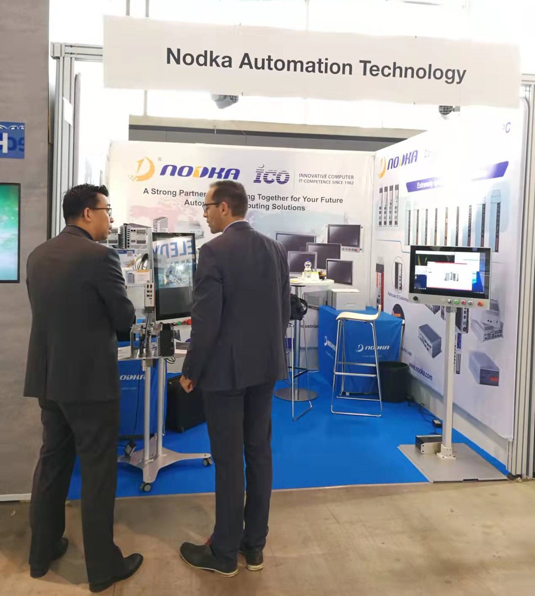 NodkaPanel's tweet photo. First day of #VISION2022 @Messe_Stuttgart on Hall 8, booth 8D14. Nodka is here to share with you latest product innovation for Real-time Automation Controller for machine vision. https://t.co/RhWyj8qdeO https://t.co/2BIKqqbvJh
