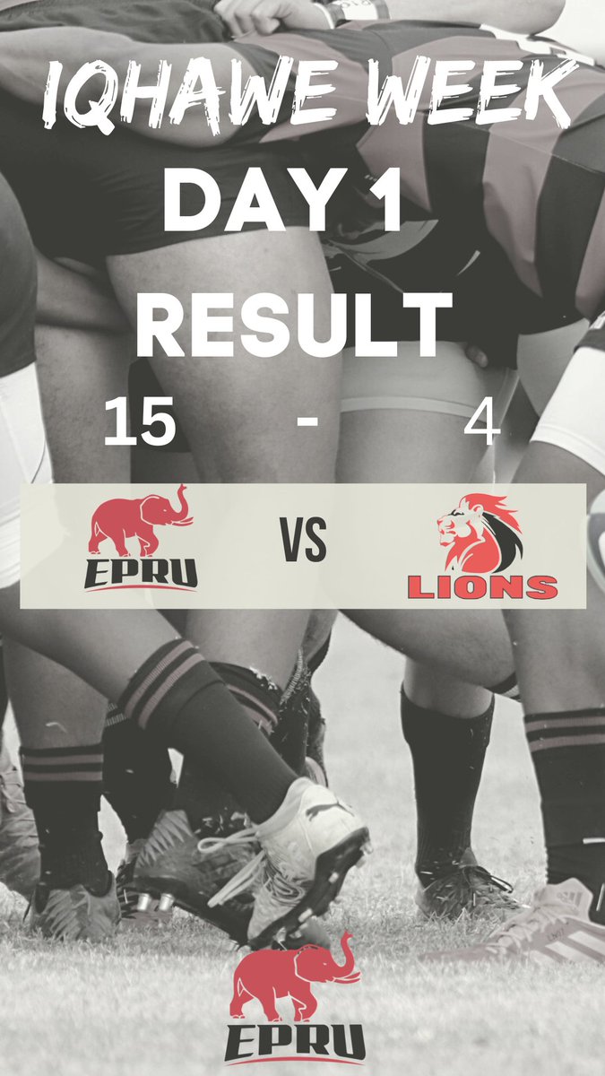 EP_Rugby1's tweet photo. Iqhawe Week

EPRU dominating day 1!

Final Result
EPRU 15 - Lions 4

#Eprugby #sarugby #iqhawe #easternprovince https://t.co/EEWkfZJz6D