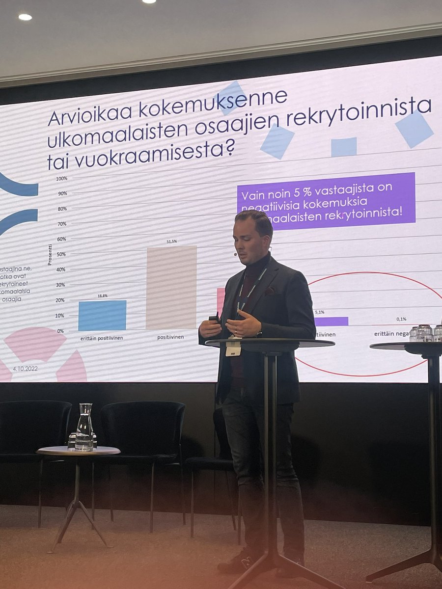 Lähes kaikki kertovat hyviä kokemuksia kansainvälisten osaajien rekrytoinnista tai vuokraamisesta. Tärkeää viestiä @ValtonenMikko! #suuriosaajarekrypaiva